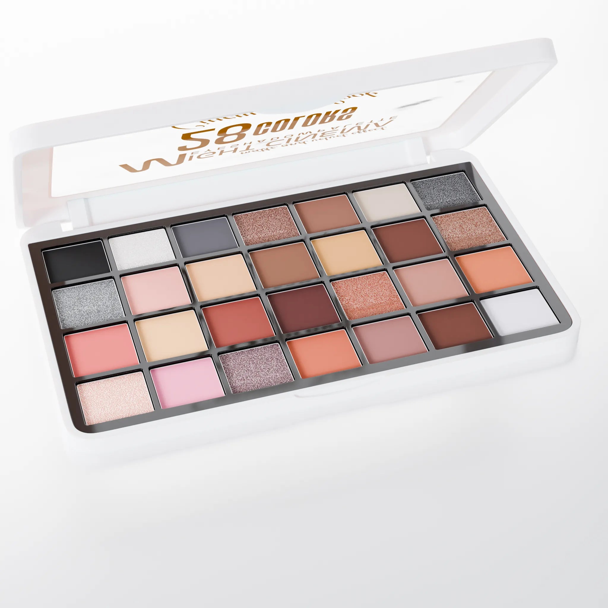 Eyeshadow palette with a cinematic  look 28 color