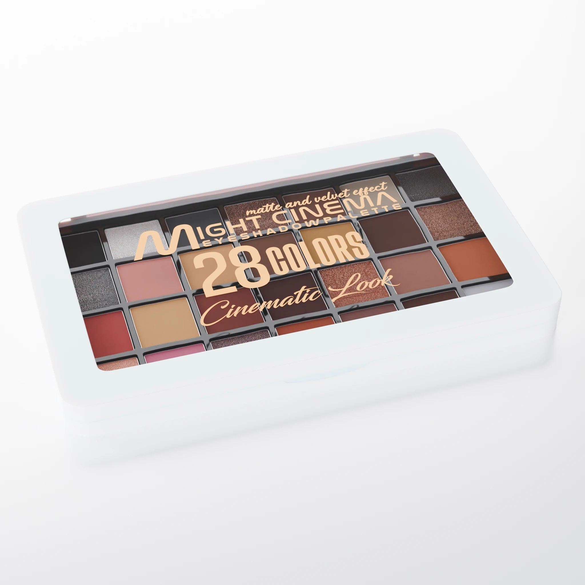 Eyeshadow palette with a cinematic  look 28 color